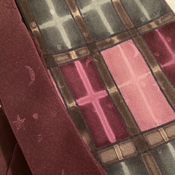 Robert Daskal hand painted silk tie signed cross stars - Picture 13 of 16